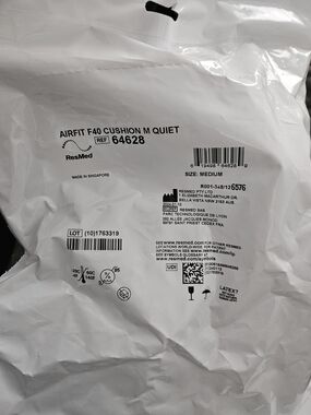 ResMed AirFit F40 Cushion Medium - White